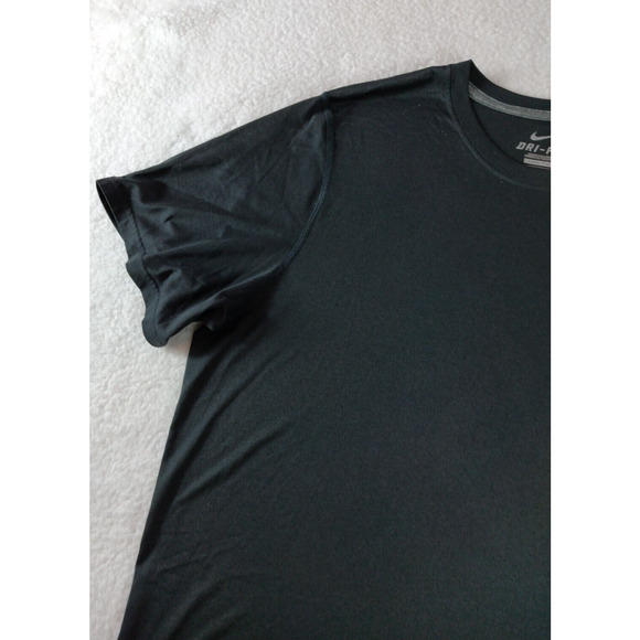 NIKE‎ Men's Logo Dri-FIT Short Sleeve T-Shirt Black Size Large - Picture 5 of 11